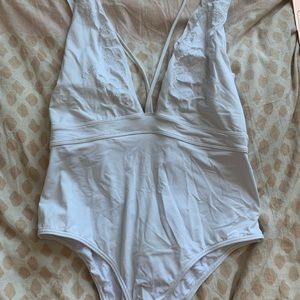 White rip curl one piece